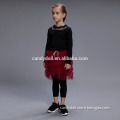 Kids Girl Red Tulle Dress Single Tulle Lace Dress Underwear Child Model Girl Dress